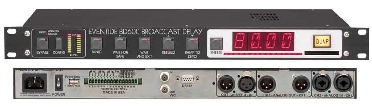美國 EVENTIDE BD600 專業(yè)廣播延時器 80秒廣播數字音頻延時器