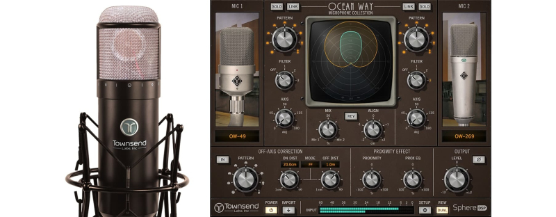 為Townsend Labs Sphere L22精心挑選多款來自O(shè)cean Way錄音棚的老式麥克風