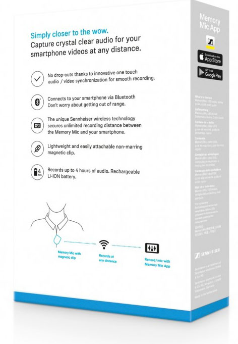 Sennheiser 最新 Memory Mic 藍牙麥克風到貨長城樂器