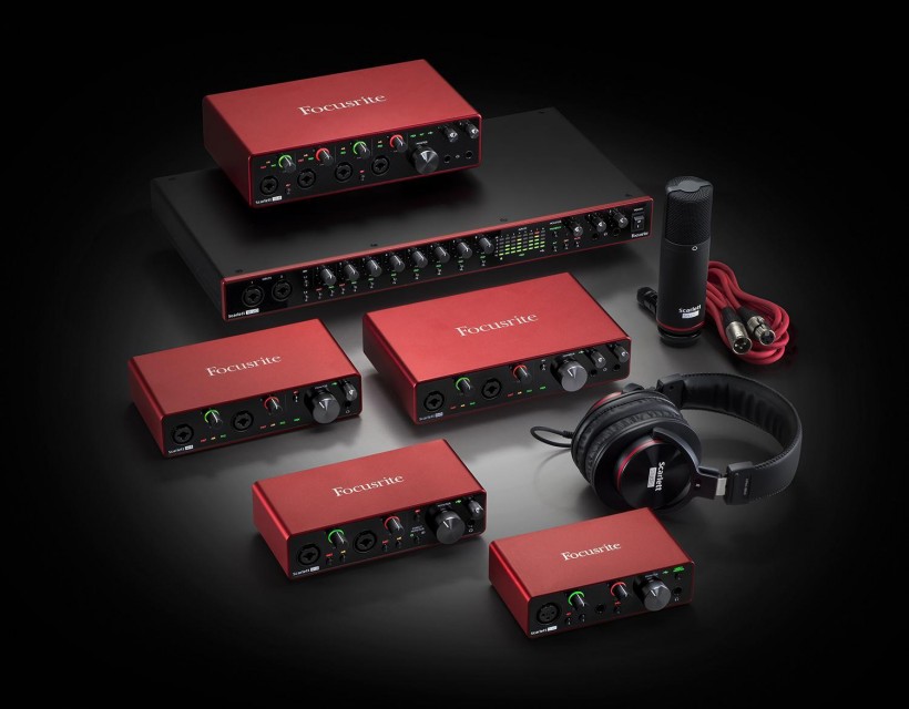 Focusrite 發(fā)布第三代 Scarlett 音頻接口系列，USB-C 接口 + 24 / 192 配置