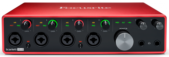 Focusrite 發(fā)布第三代 Scarlett 音頻接口系列，USB-C 接口 + 24 / 192 配置