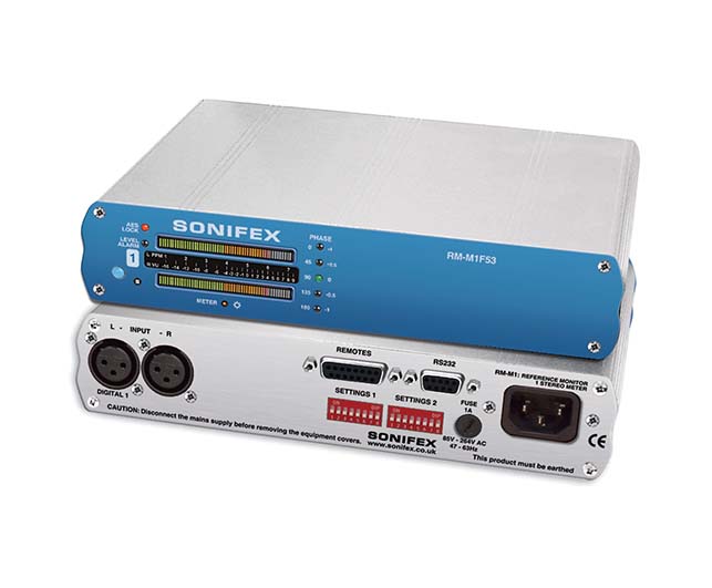 Sonifex RM-M1F 53 格 LED立體聲音頻基準電平表