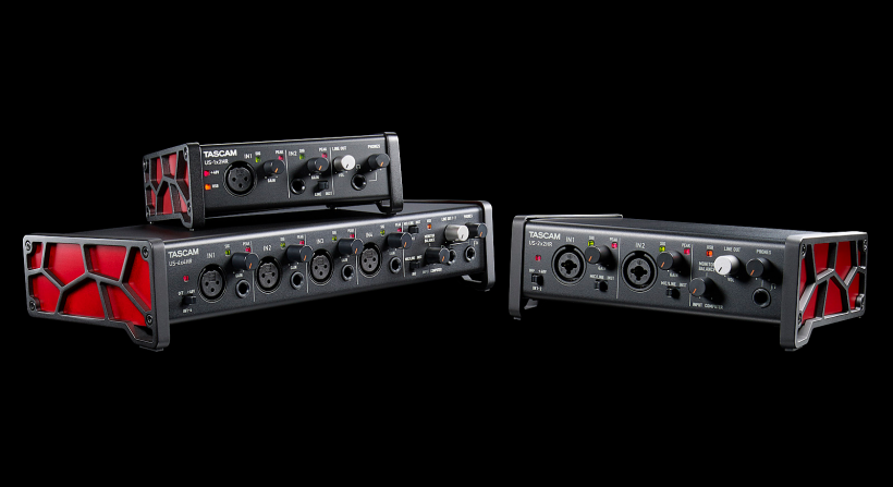 Tascam 發(fā)布新 US-HR 系列三款 USB-C 音頻接口：US-1x2HR、US-2x2HR、US-4x4HR