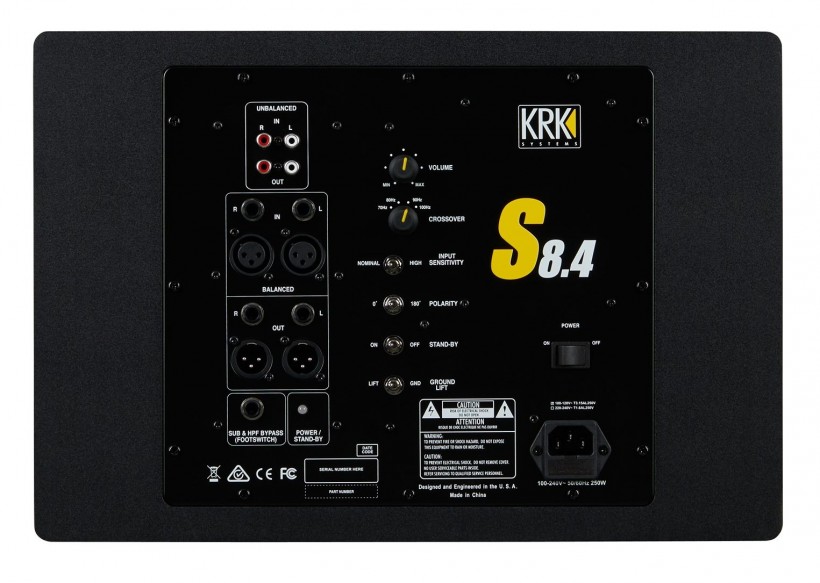 KRK 發(fā)布新一代低音音箱系列 S8.4、S10.4 和 S12.4